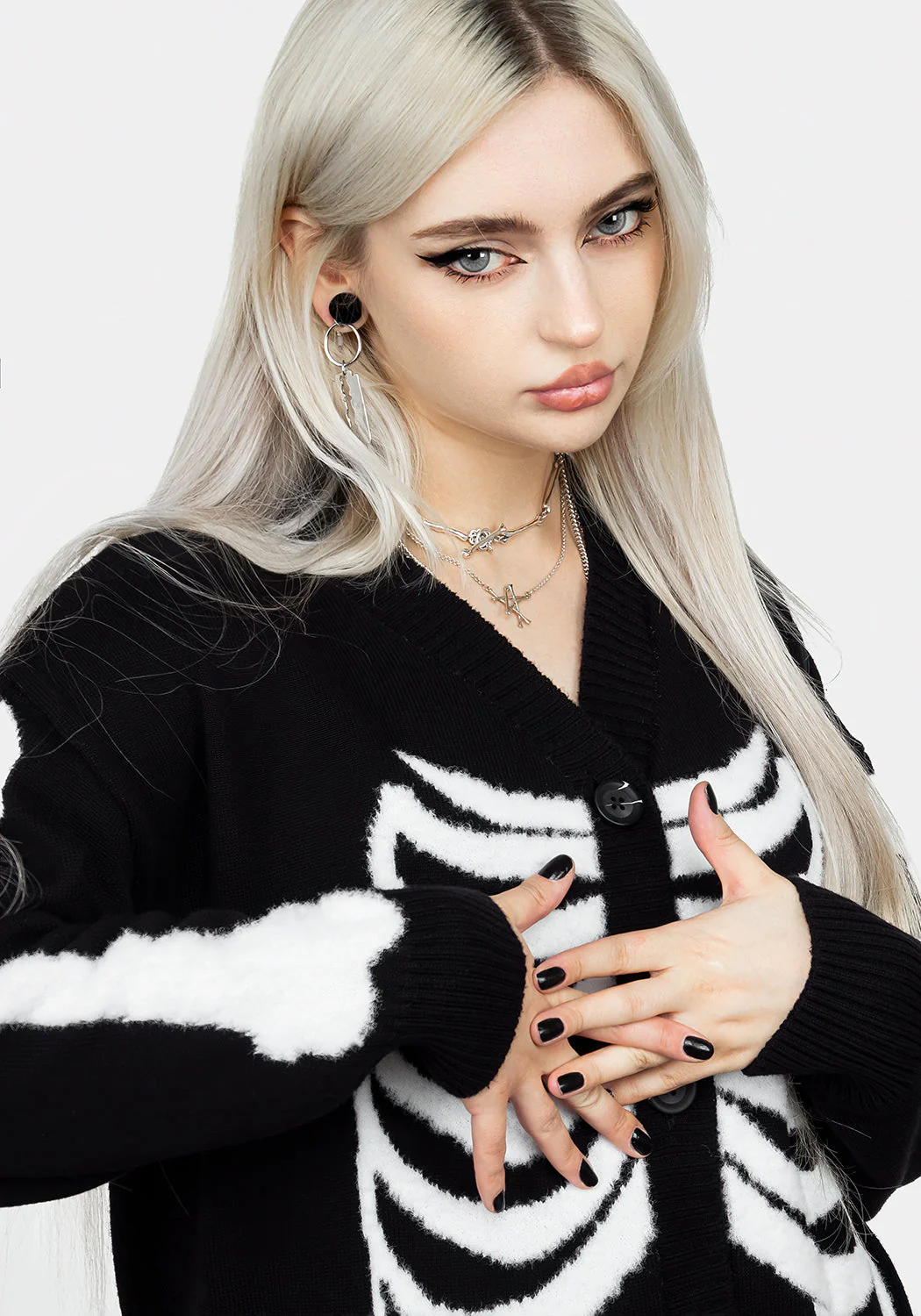 Skeletus Oversized Cardigan - Image 4