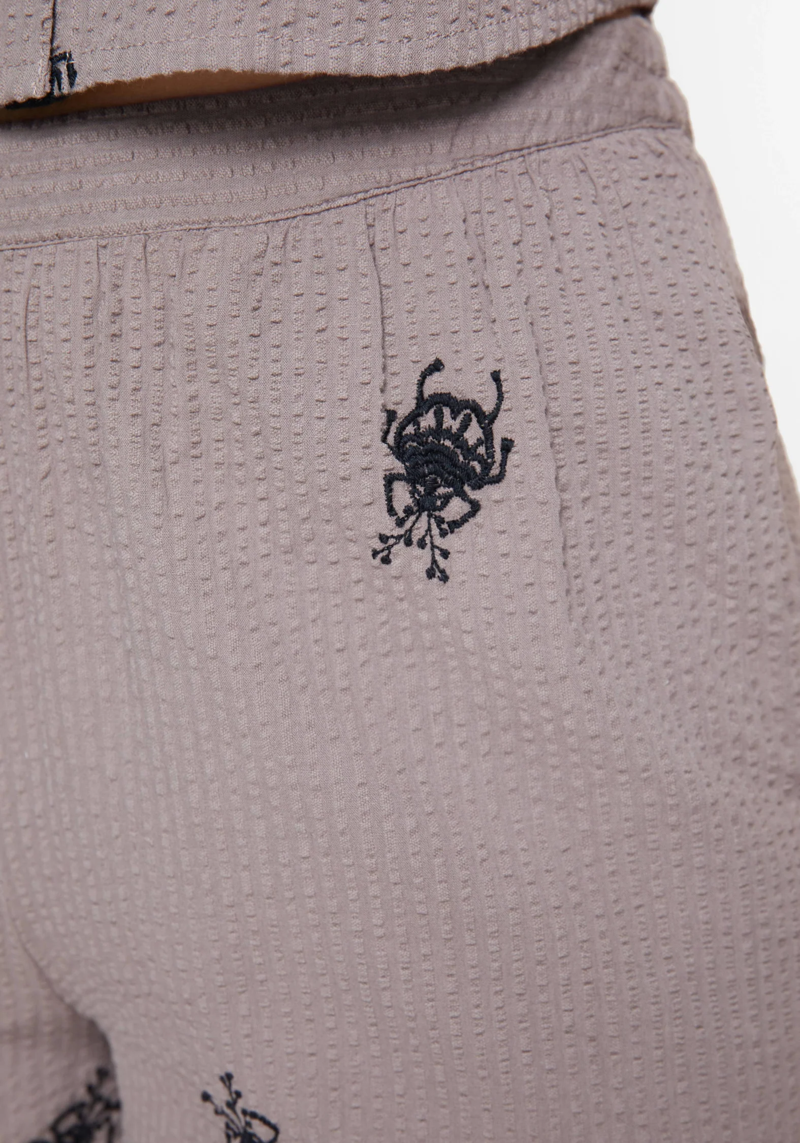 Stag Beetle Embroidered Shorts - Image 2