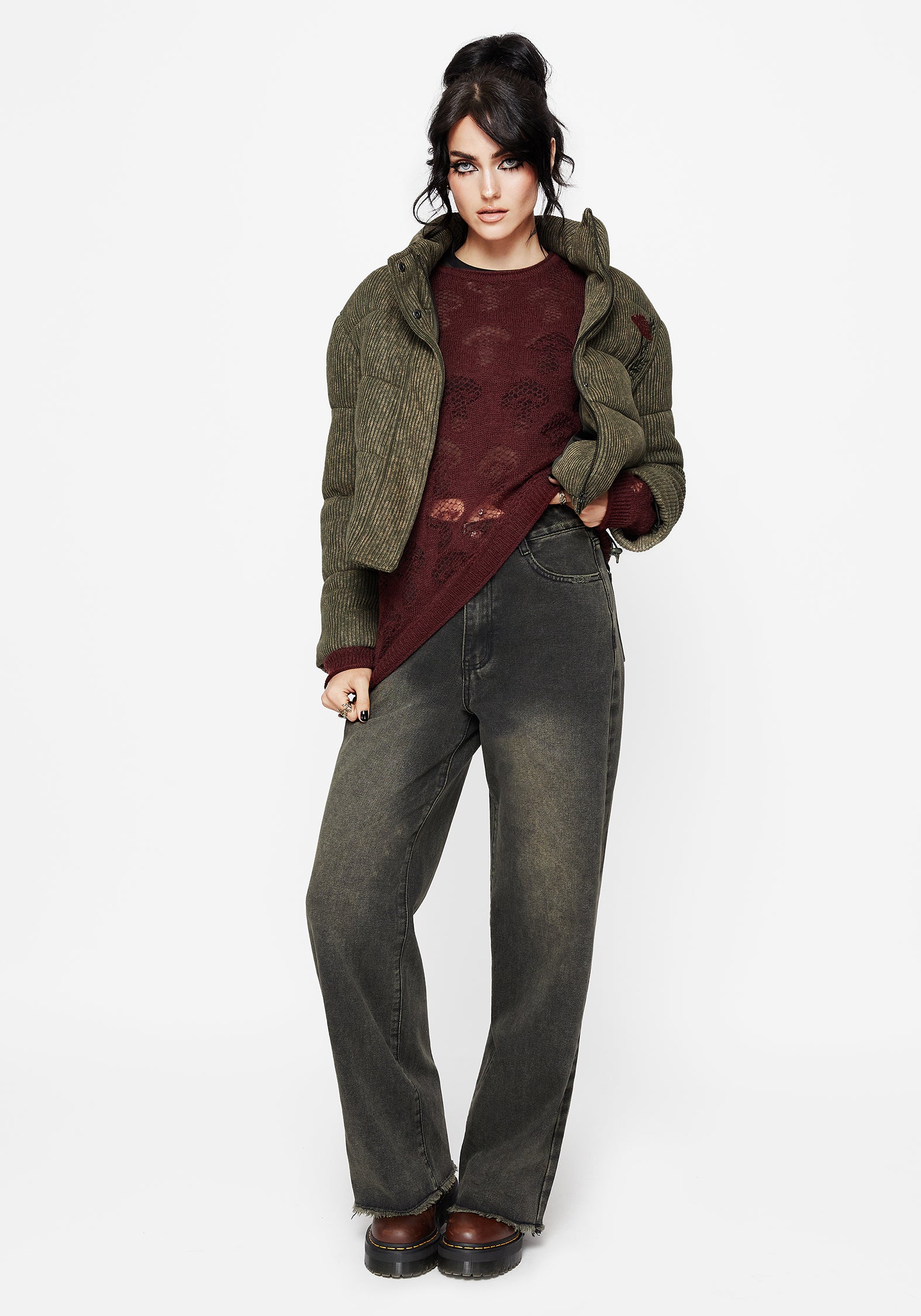 Sylvia Embroidered Knit Bomber Jacket - Image 6