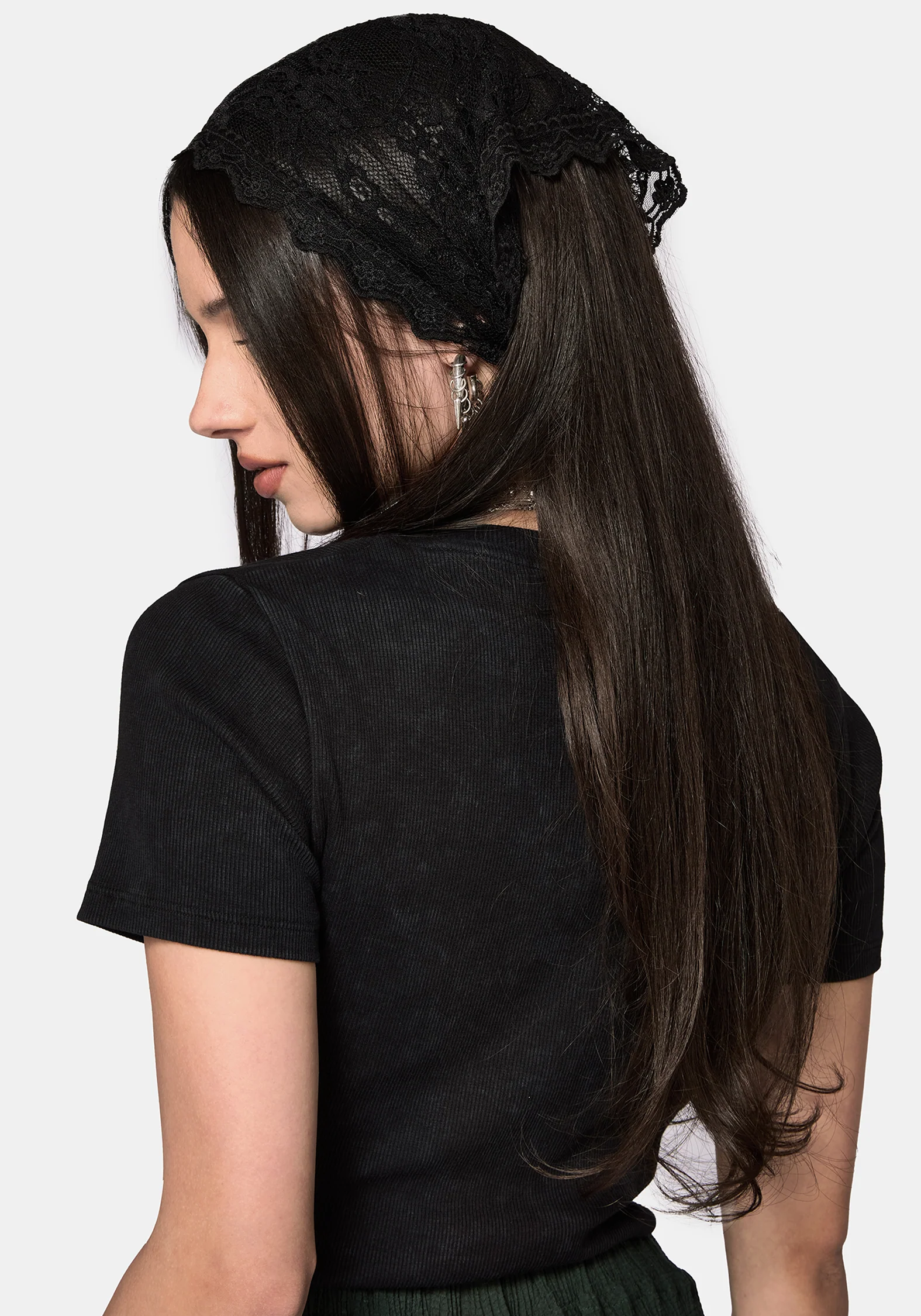 Vivilla Lace Triangle Scarf - Image 2