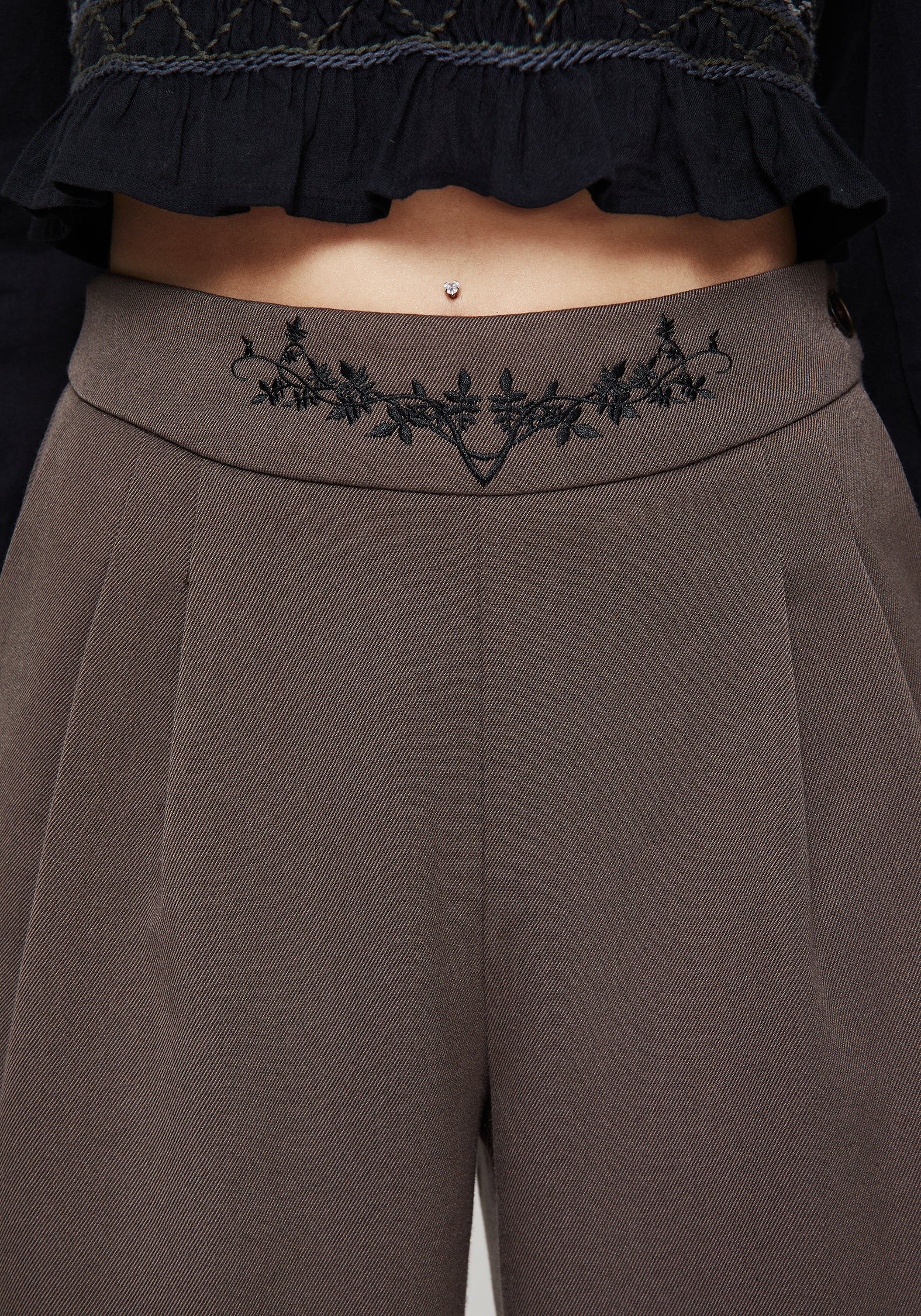 Woodruff Embroidered Balloon Leg Trouser - Image 2