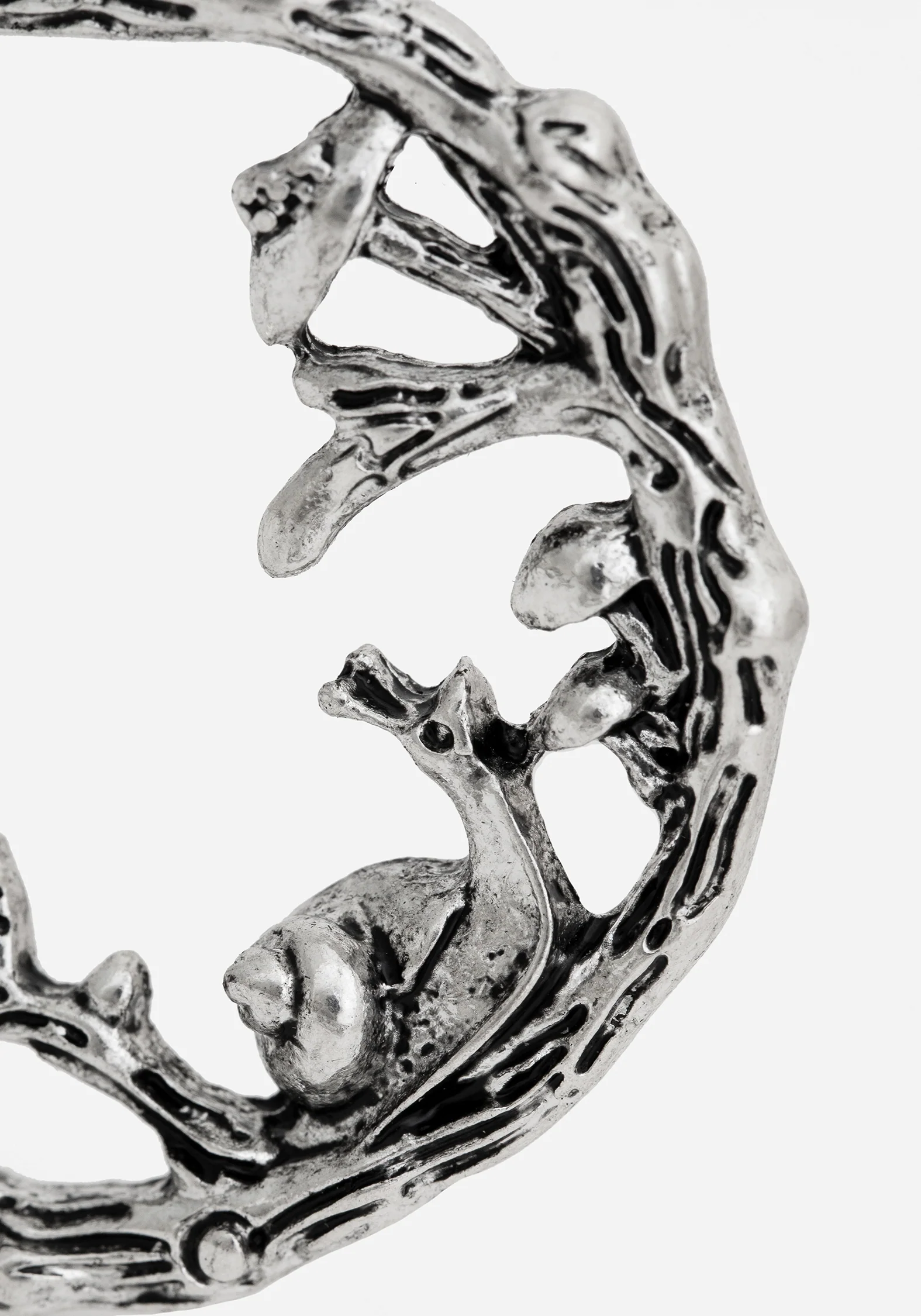 Zinnia Hoop Earring - Silver - Image 3
